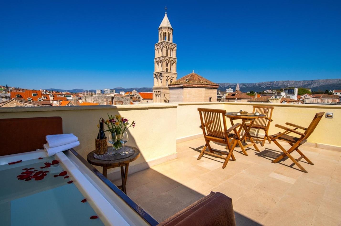 Terazza Grande In Diocletian Tower Lägenhet Split Exteriör bild
