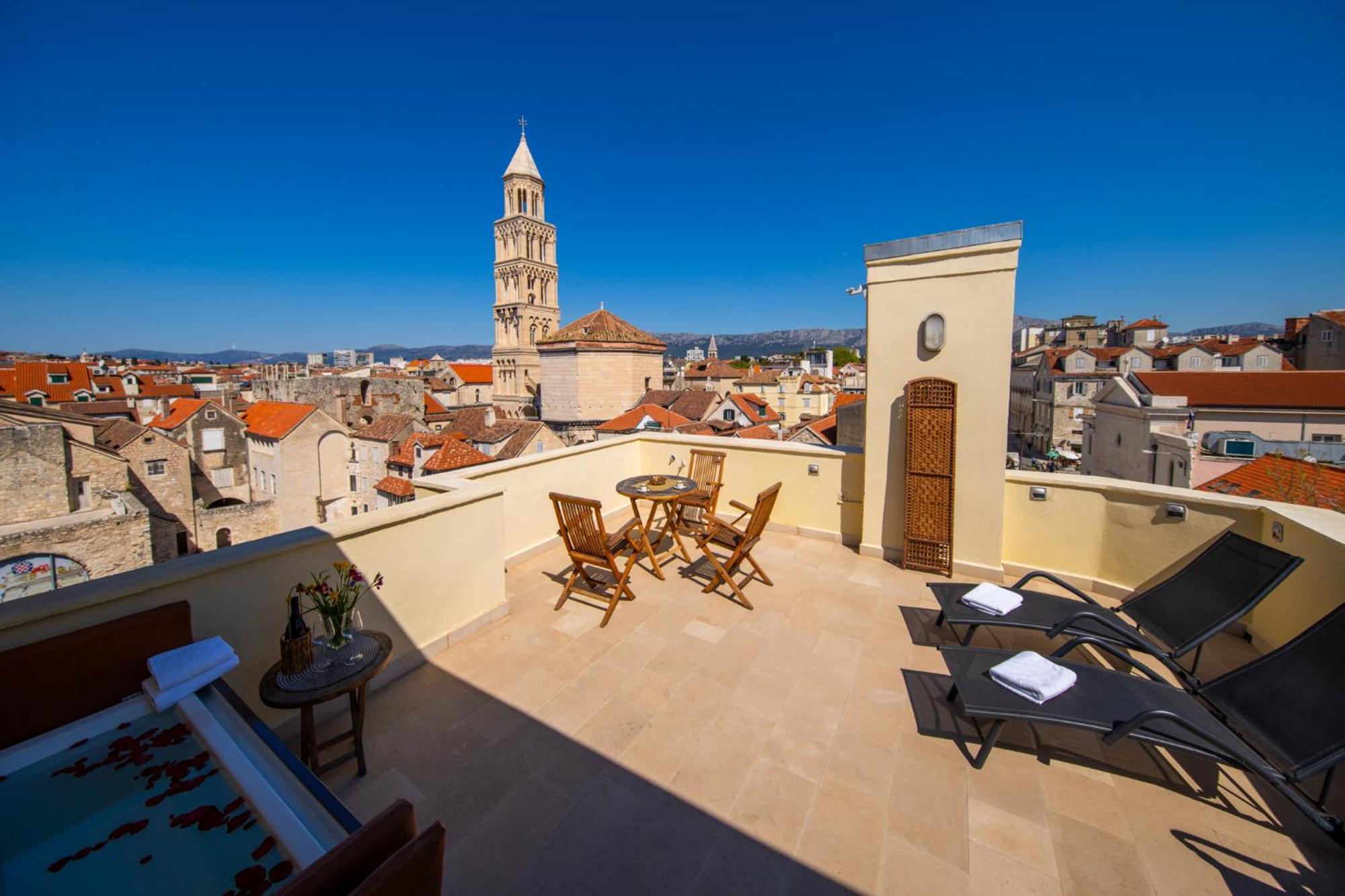 Terazza Grande In Diocletian Tower Lägenhet Split Exteriör bild
