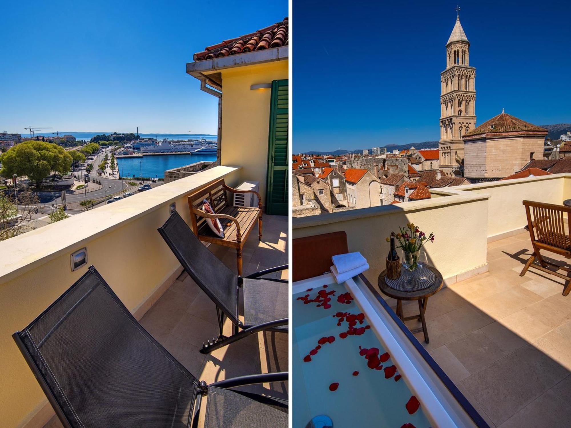 Terazza Grande In Diocletian Tower Lägenhet Split Exteriör bild